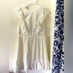 White Selfie Leslie dress, size M